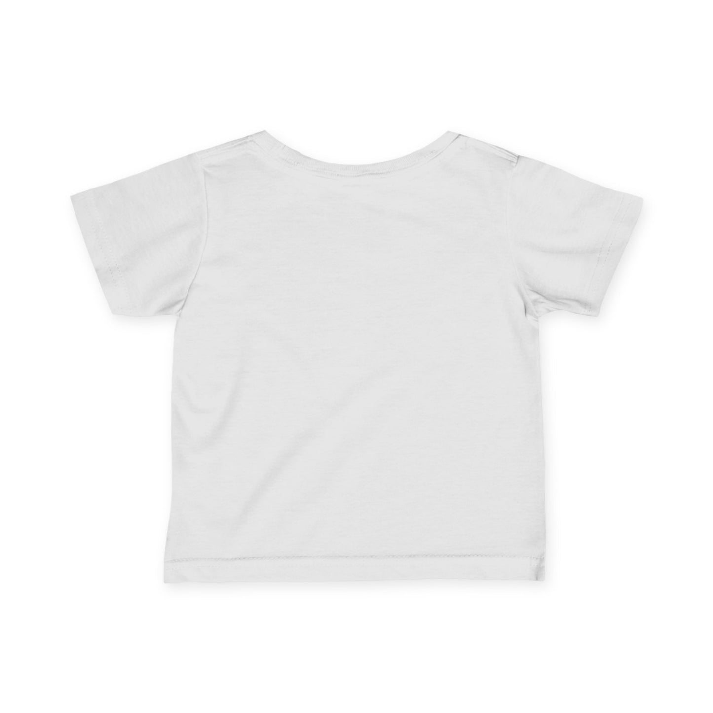 A plain white cotton short-sleeve t-shirt, crafted for comfort and style, is displayed on a white background, shown from the back.