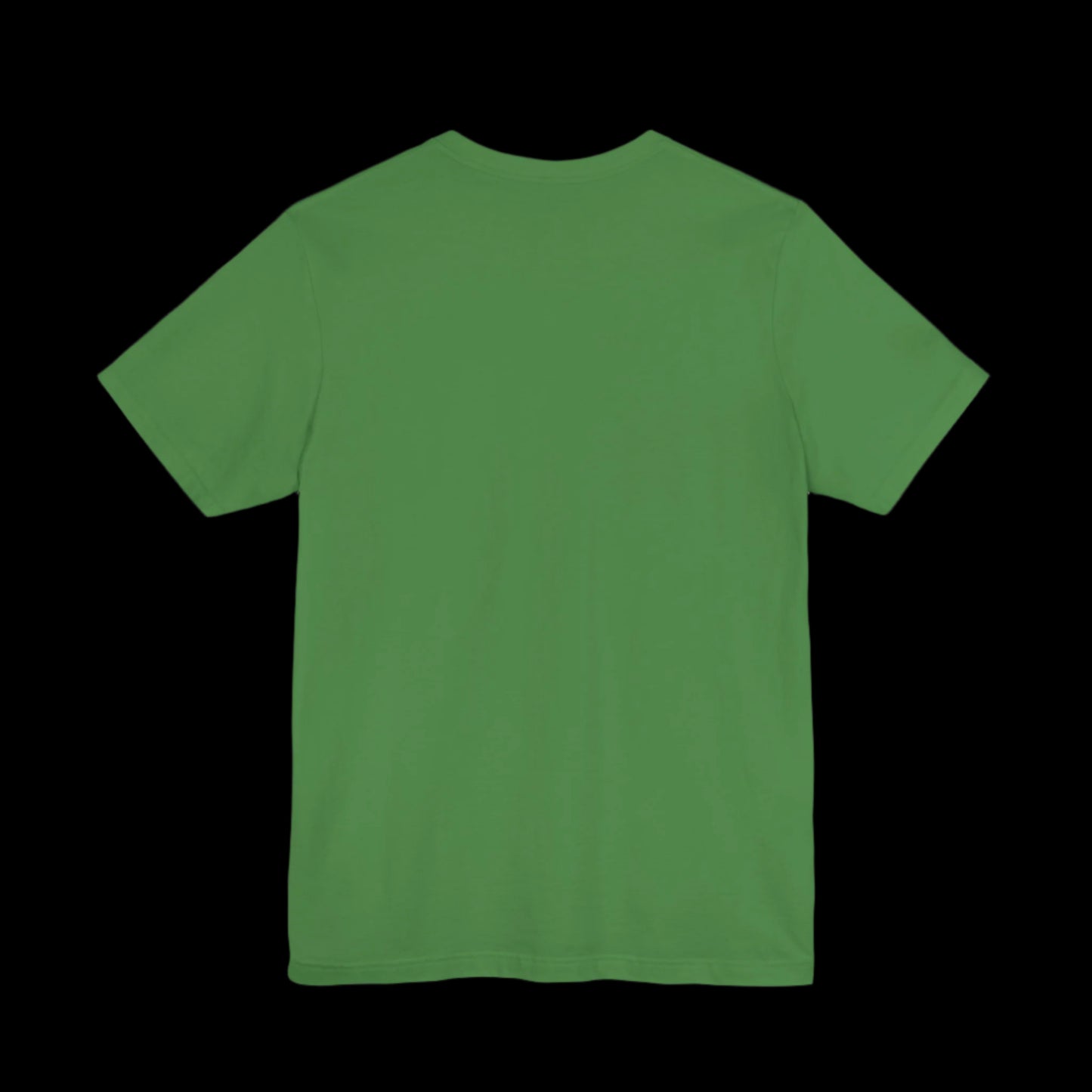 a back view of  a plain green 100% cotton unisex MAHA RFK Jr. unisex-t-shirt